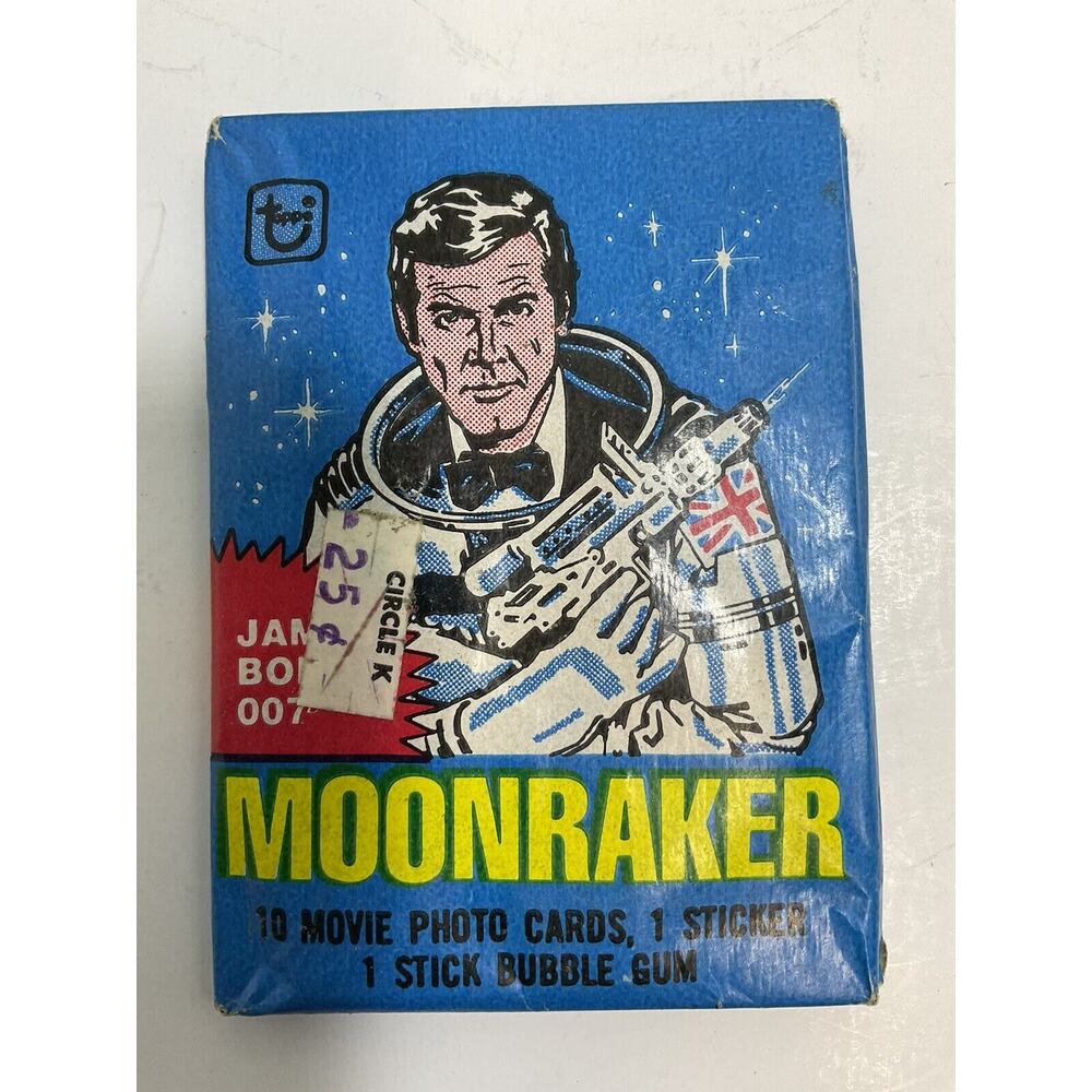 Moonraker 007 Wax Pack Of Cards Roger Moore 1979 Topps